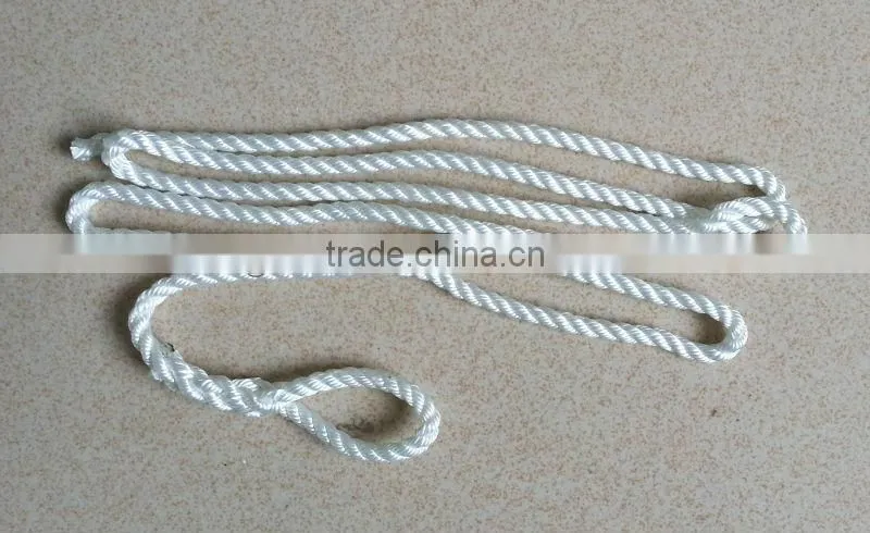 high quality 3 strands twisted nylon rope