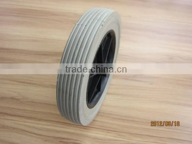 10 inch rubber tyre 10x1.75 semi-pneumatic wheels