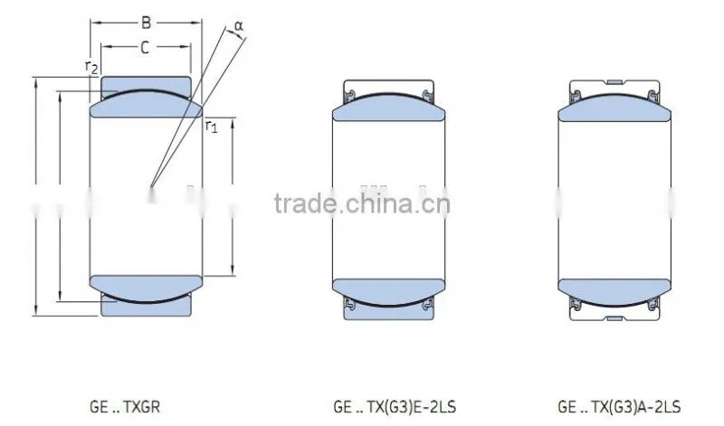 Highly Economical GE50TXE-2LS Spherical Plain Bearing
