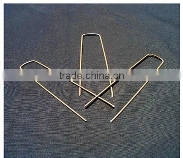 hardened sod pin/sod staple/ u turf nail