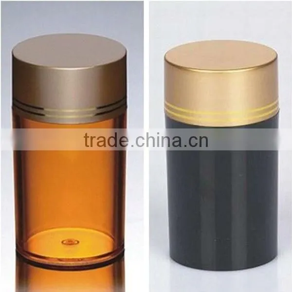 Plastic Black Vitamins Bottle With Aluminum Lid B1-6