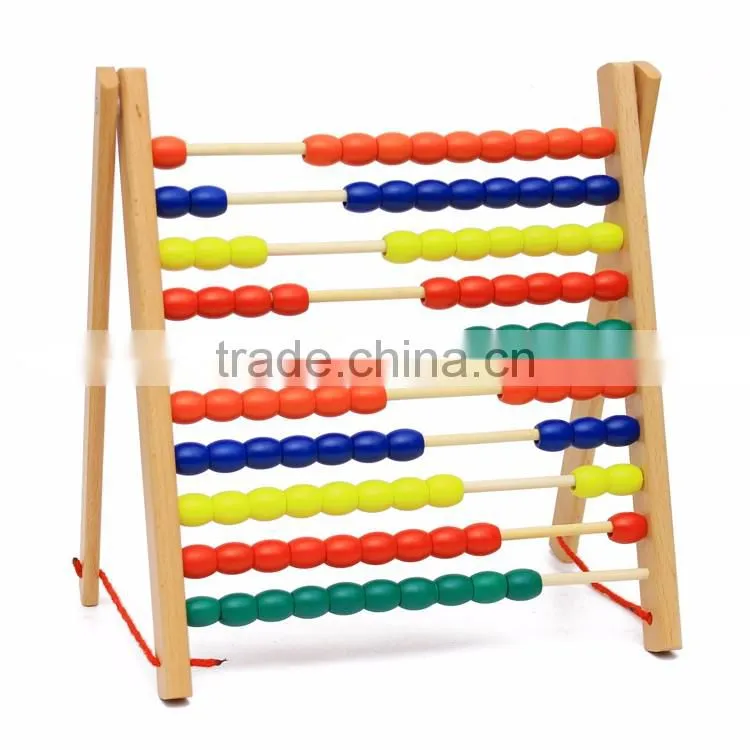 Kids educational toys wooden math learning montessori Abacus teaching equipment