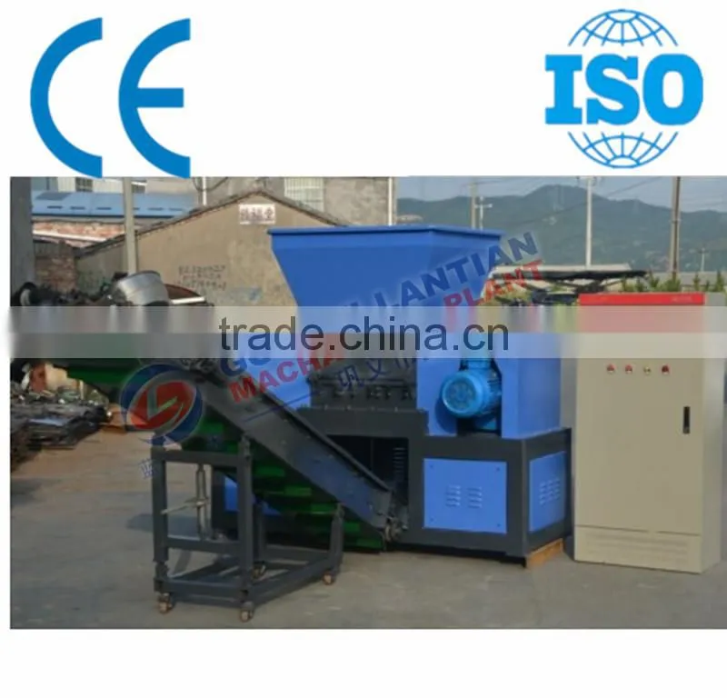 Double shaft metal shredder machine for scrap rubber