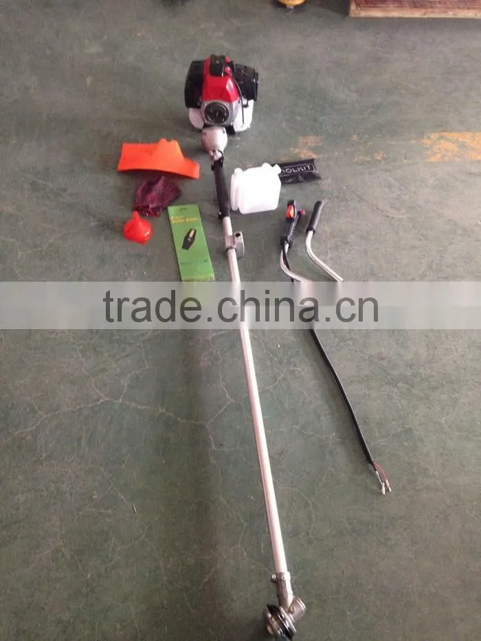 Different types brush cutter 1e44f-5 gasoline grass trimmer vegetable cutting machine