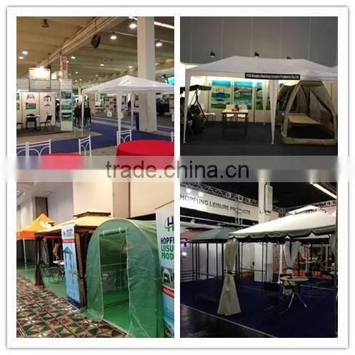 3*3*2.55M white polyester metal frame gazebo