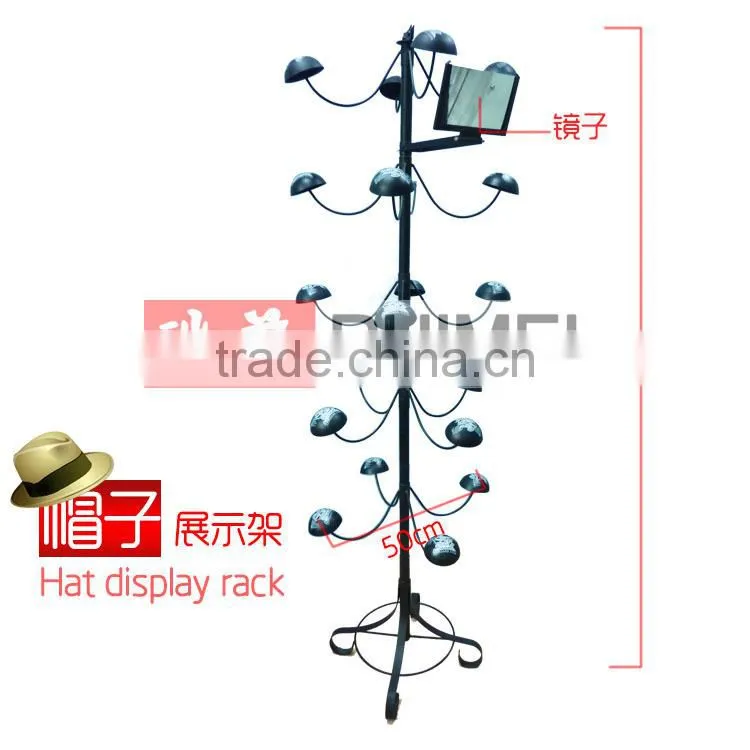 360 degree flexible 4 tier baseball cap rack