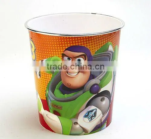 hot sale cartoon Home use plastic rubbish bin