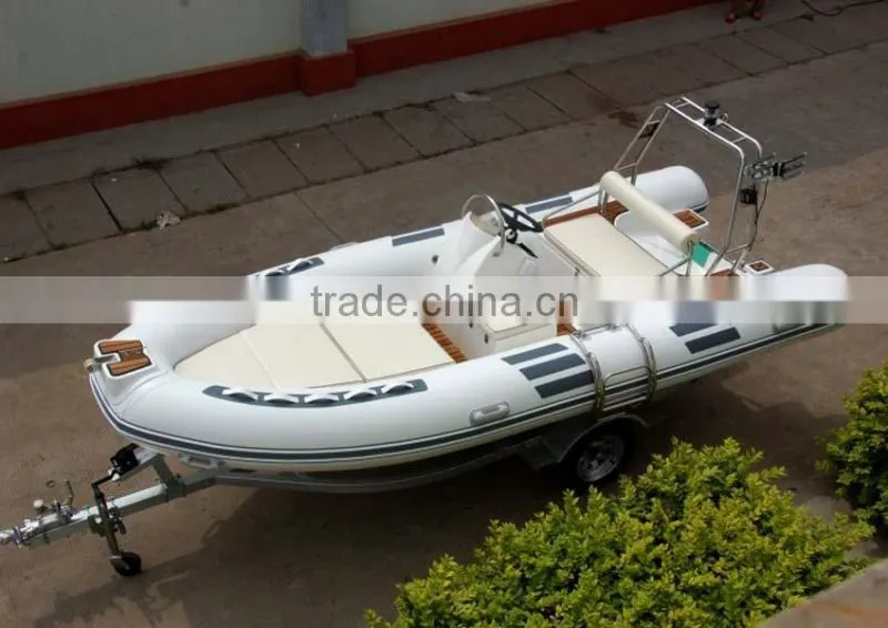 Rigid Inflatable Fiberglass Pontoon Boat