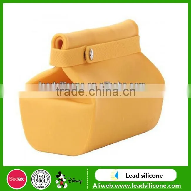 Fashione Women candy color silicone coin purse