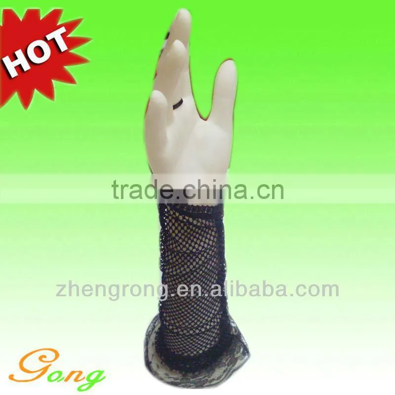 Fashion Short Tulle Wedding Gloves