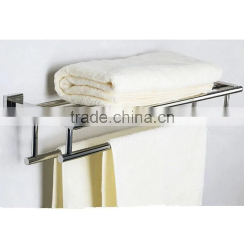 Hotel Style Wall Mounted Bathroom Stainless Steel 304 Towel Rack