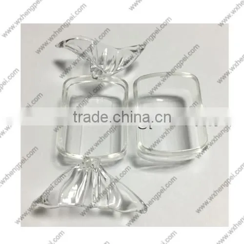 Cleverish portable cute transparent candy plastic storage jewelry wedding box kit