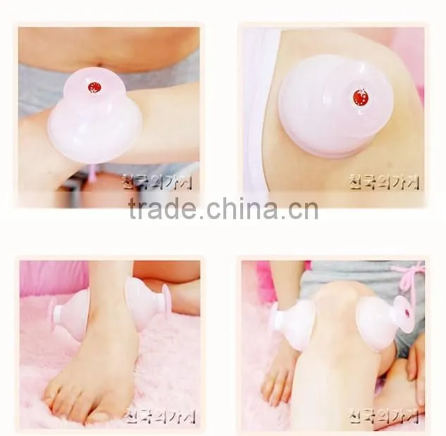 Traditional Chinese Silicone Vacuum Cup / Vacuum Massage Silicone Cups