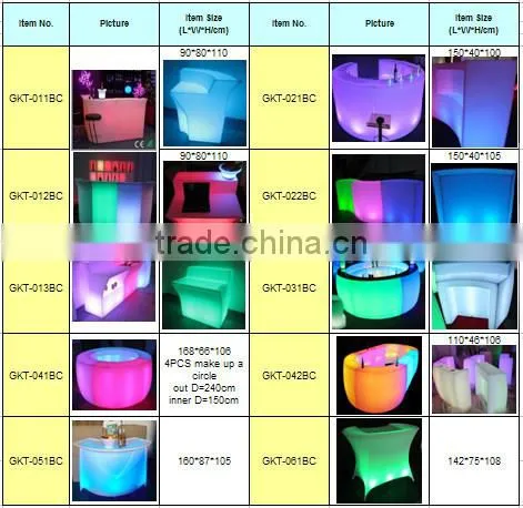 Corner Bars/Jumbo Bar/ LED Furniture