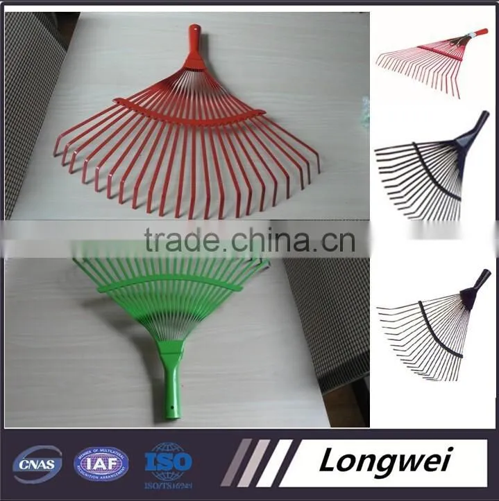 R110 Steel Material Green&Red&Black Paint Sprayed Farming Tools&Garden Tools Rake