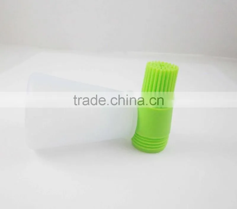 Easy Clean Silicone Oil Brush/Silicone Basting Brush wih container