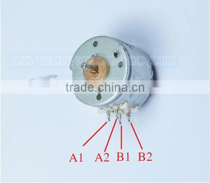 Micro Stepper Motor 2 Phase 4 Wires 4mm Shaft Length Mini Stepper Motor 5V