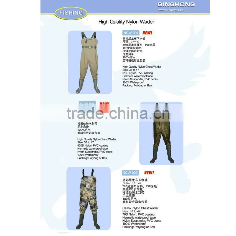 custom made breathable fishing waders black or green