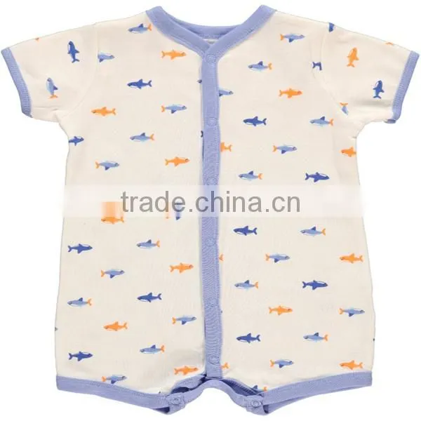 Baby Printed Romper Wholesale / Organic Baby Romper / Cotton Baby Romper
