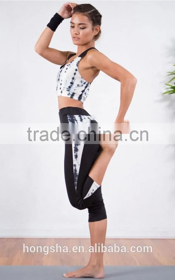 Wholesale Women Sport Bra White Tie Dye Sport Bra For Women HSB6995