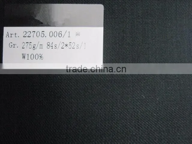 Italian high quality worsted suit wool fabric