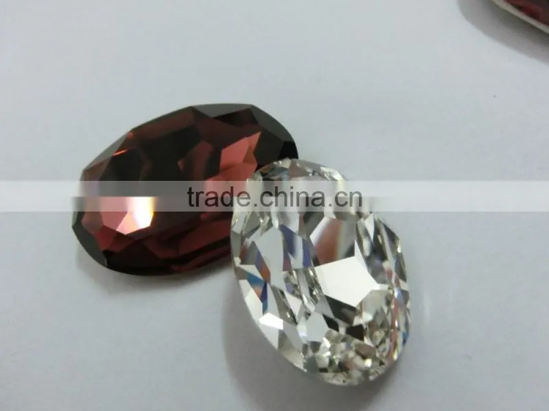 K9 oval fancy stones for clothes decoration