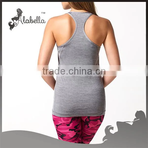 polyester and spandex sexy tank top crossfit fitness yoga vest