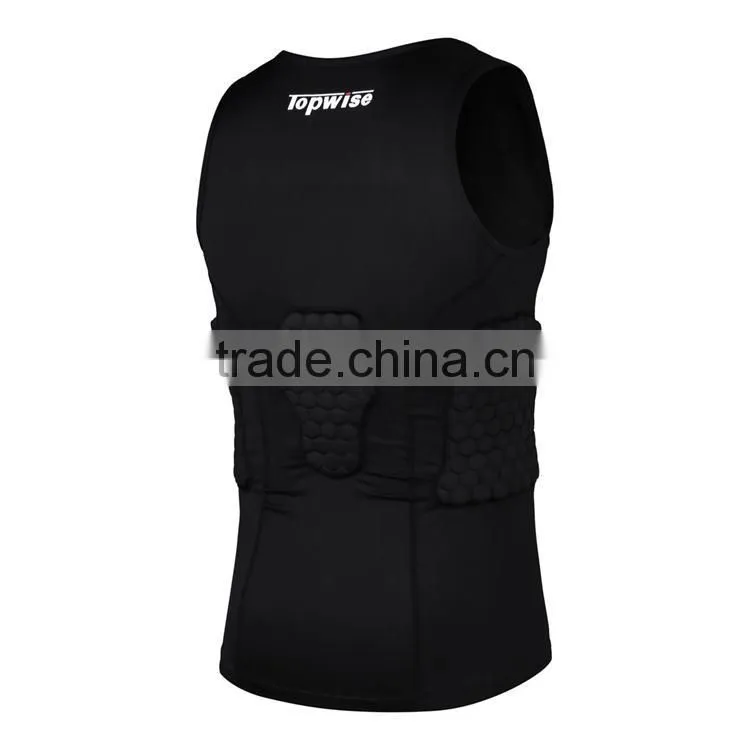 Custom high quality padding compression vest, pad compression gilet protection vest