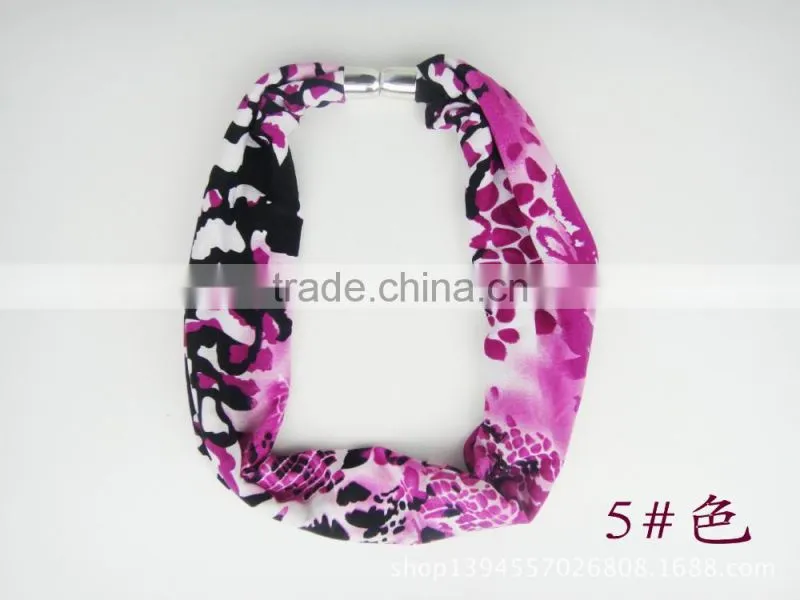 Customizable Digtial Printed Metal Tassel Charm Jewelry Scarves High End Long Wrapped Scarves Office Lady Costume Jewelry