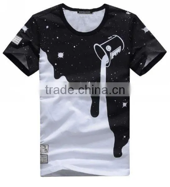 Hot sale print design pima cotton t shirt wholesale