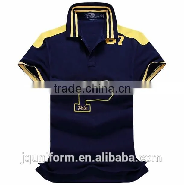 custom latest and new summer style solid colour v collar polo men shirt wholesale for sale