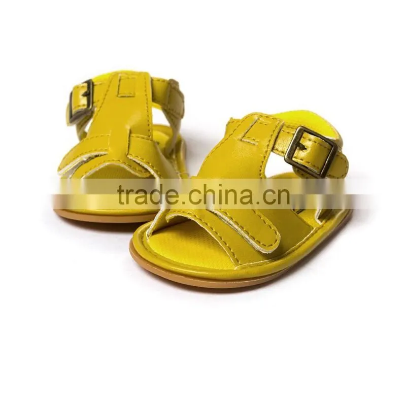 Designer PU baby sandals, soft feel baby sandals