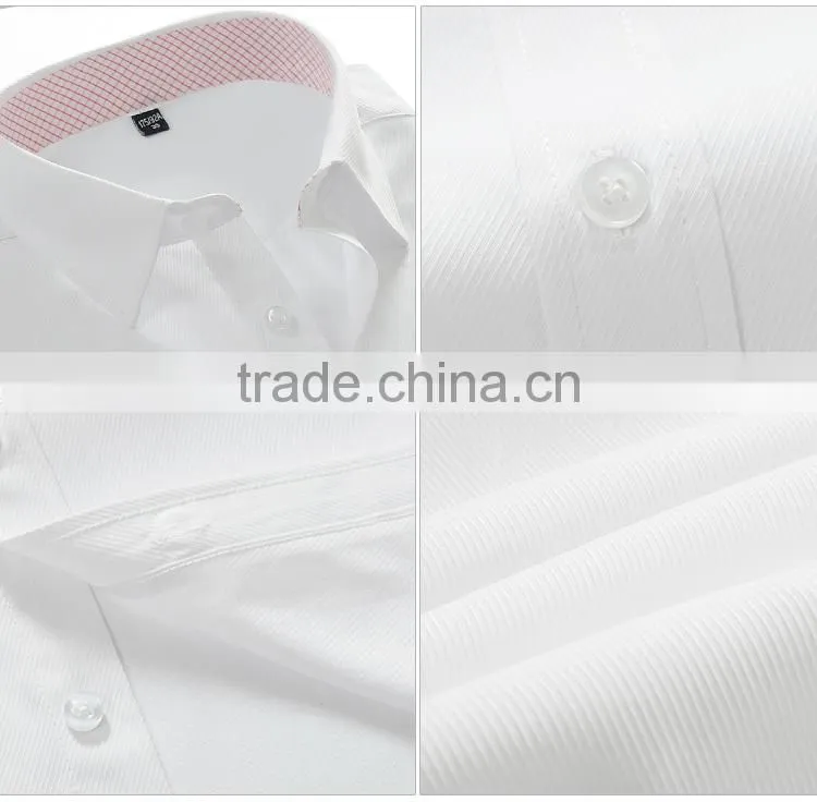 Slim white light color cotton men shirts