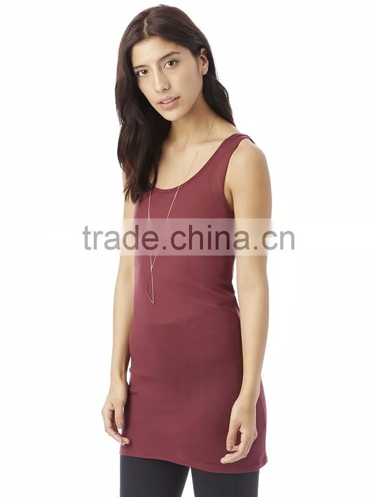 2017 Guangzhou Shandao Summer Woman Fashion Bodycon 95% Cotton 5% Spandex Gym Singlet Tank Top