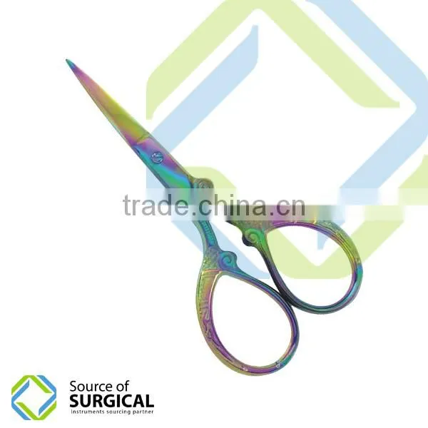 Manicure Pedicure Instruments Gold coated nail cuticle scissor B-NCS-39