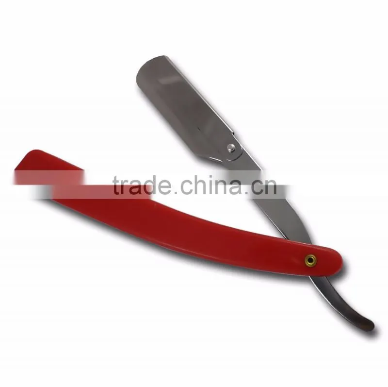 Red handle Metal straight Razor