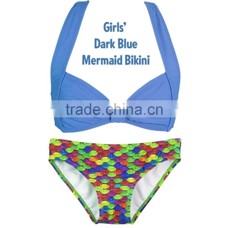 Gilrs' Mermaid Bikini Set