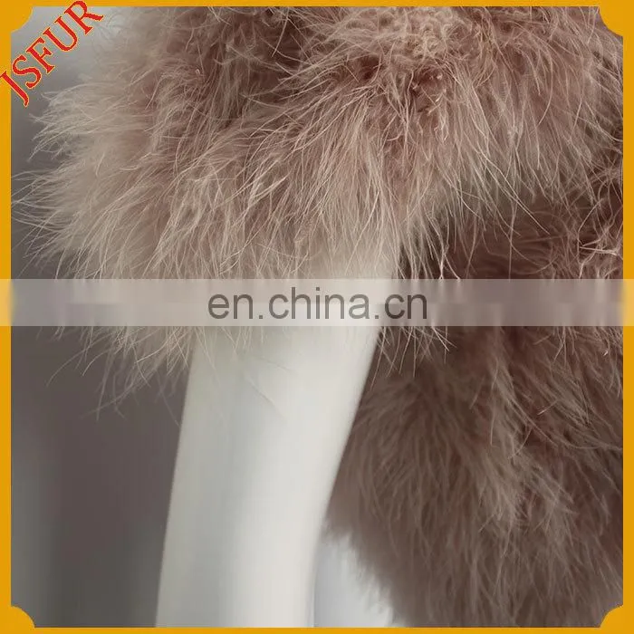 Classic Style Short Sleeve Women Coat Real Turkey Feather Vest Shawl Made In Turkey