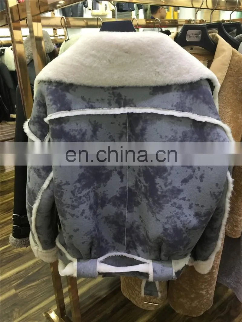 Luxury Real Sheep Skin Winter Fashionable Jacket For Women