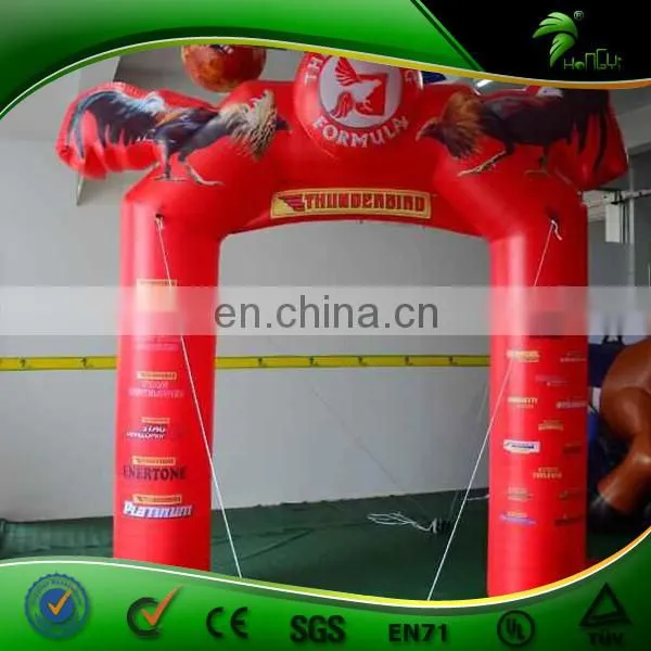Red Customized Inflatable Arch / Cheap Advertising Decorations Inflatable Arch / Inflatable Finish Line Arch