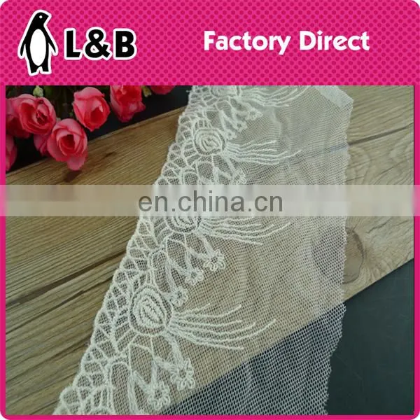 wholesale new design embroidery cotton chemical tulle lace