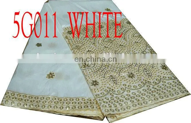 raw silk george lace fabric (5G14)