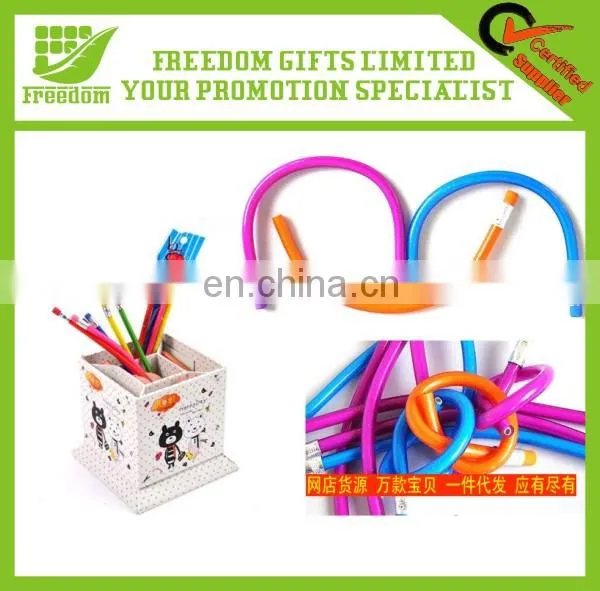 2014 New Arrival Unique Promotion Plastic Flexible Pencil