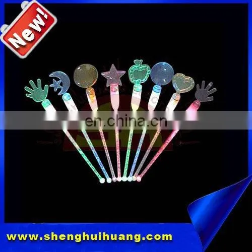 Popular LED flashing bar led lights plastic liquid stirrers for drinks