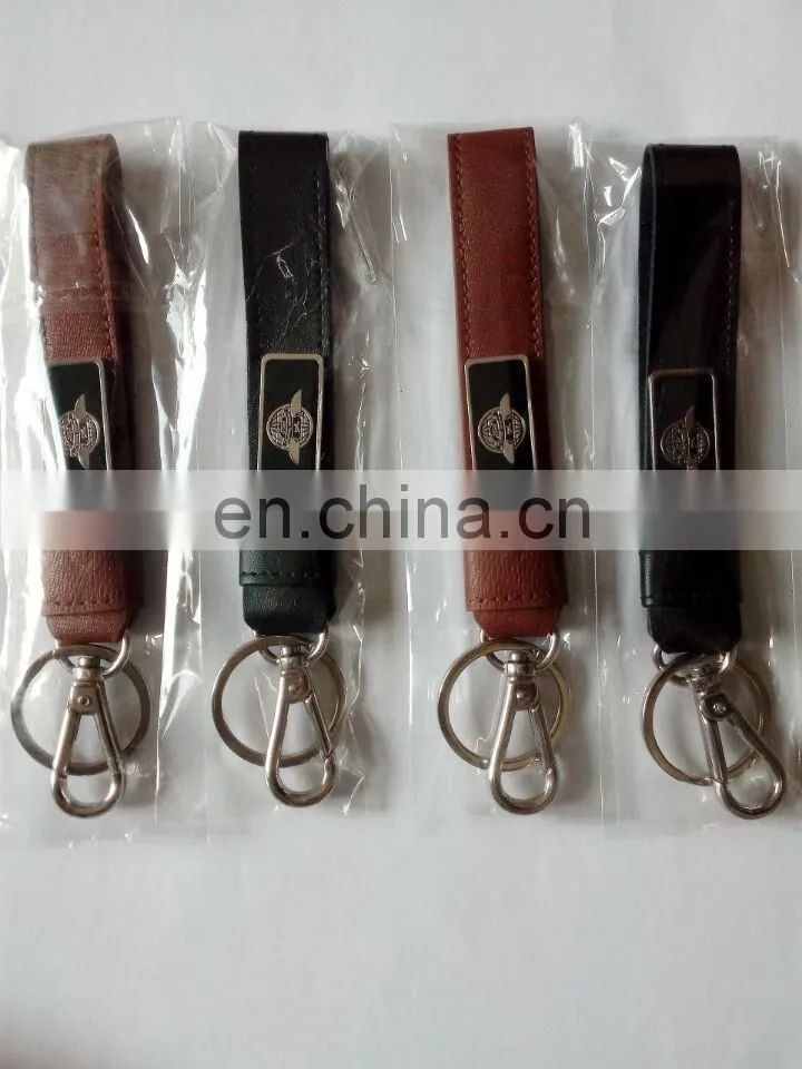 high quantity genuine leather key chain