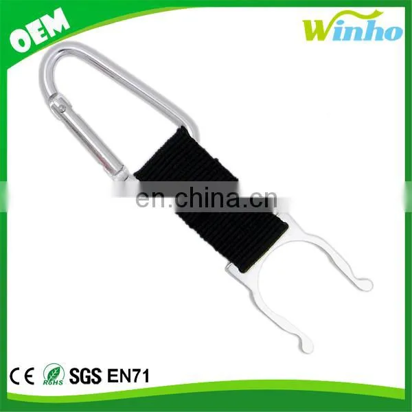 Winho Travel Hiking Carabiner Belt Clip Key Chain with Water Bottle Holder