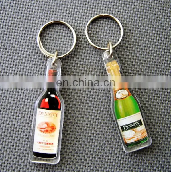 Promoation blank production Acrylic keychain for new design