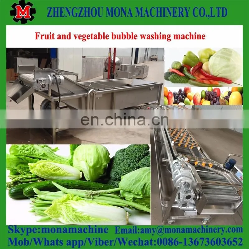 High Speed Ozone sterilizing vegetable washing machine / Bubble fruit washing machine