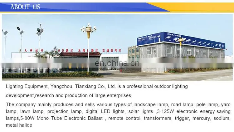 Factory Directly Outdoor courtyard lamp Highway Strong Light Street with tempered glass lampshade