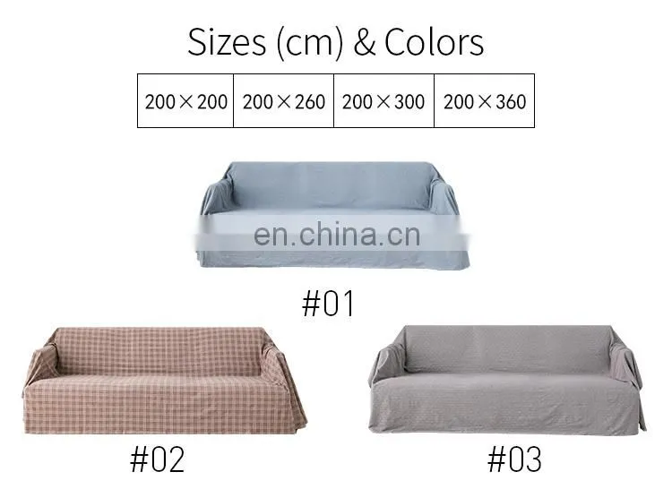 100% cotton multi-functional furniture protector cover jacquard sofa slipcover couch protection cover